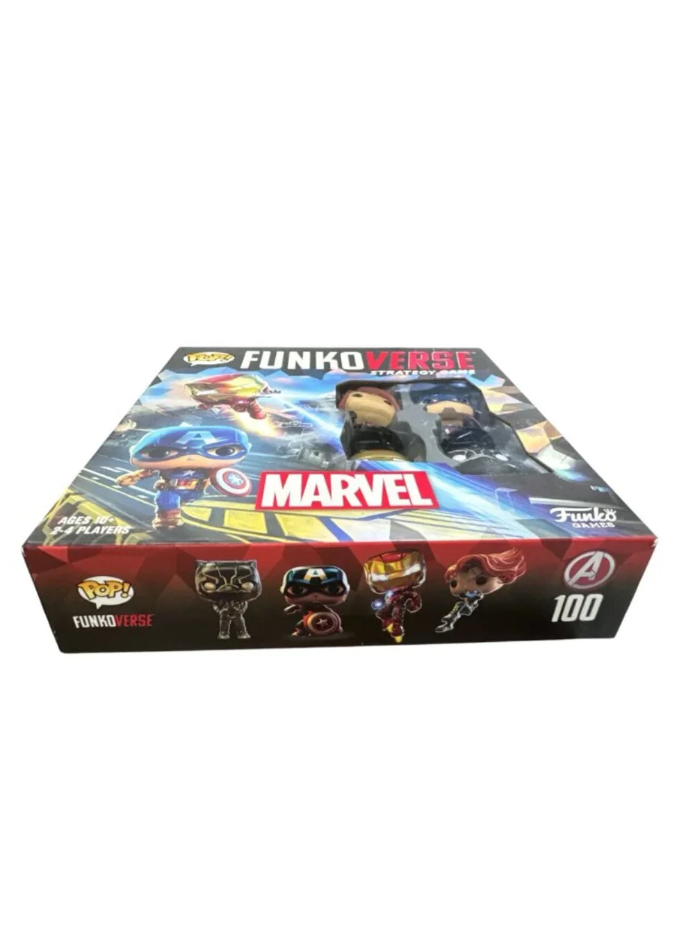 Funko Pop! Funkoverse Marvel Strategy Game WITH/ Captain America, Iron Man, Blac